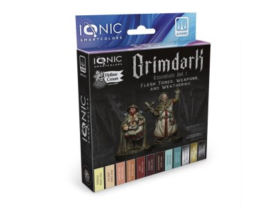 AMMO MIG IO0471 Ionic Smart Colors - Grimdark Essentials Vol. 1 Paint Set - Acrylic Set 12x20 ml - Migio0471 xs 1 - MIGIO0471-XS