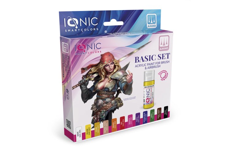 AMMO MIG IO0500 Ionic Smart Colors - Basiskleurenset - Acryl Set 12x20ml - Migio0500 1 - MIGIO0500