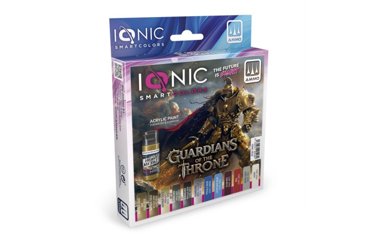 AMMO MIG IO0518 Ionic Smart Colors - Guardians of the Throne Paint Set - Acrylic Set 12x20 ml - Migio0518 xs 1 - MIGIO0518-XS