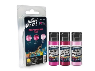 AMMO MIG IO0586 Ionic Smart Colors - Real Heavy Metal - Diep Magenta Kleurenset - Acryl Set 3x20 ml - Migio0586 xs 1 - MIGIO0586-XS