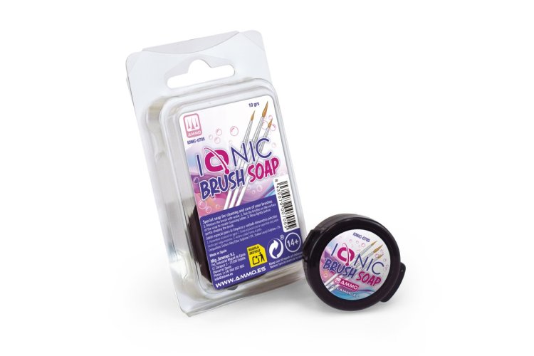 AMMO MIG IO0705 Ionic Smart Colors &ndash; Brush Soap &ndash; Cleaning Soap for Brushes &ndash; 10g - Migio0705 xs 1 - MIGIO0705-XS