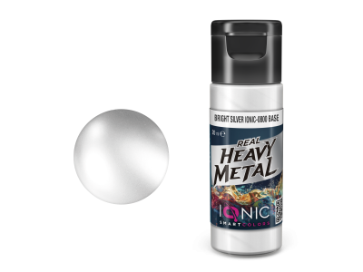 AMMO MIG IO0800 Ionic Smart Colors - Real Heavy Metal - Helder Zilver - Base - Metallic Acryl - 20ml - Migio0800 xs - MIGIO0800-XS