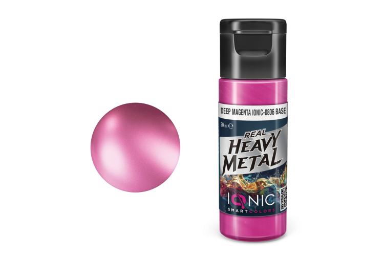 AMMO MIG IO0806 Ionic Smart Colors - Real Heavy Metal - Diep Magenta - Base - Metallic Acryl - 20ml - Migio0806 xs - MIGIO0806-XS