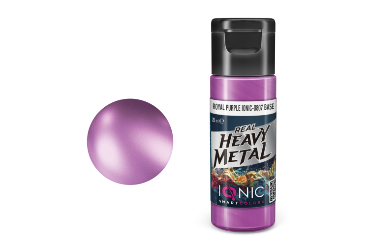 AMMO MIG IO0807 Ionic Smart Colors - Real Heavy Metal - Koninklijk Paars - Base - Metallic Acryl - 20ml - Migio0807 xs - MIGIO0807-XS