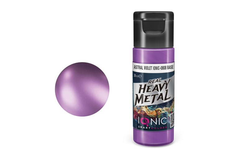 AMMO MIG IO0808 Ionic Smart Colors - Real Heavy Metal - Astral Violet - Base - Metallic Acrylic - 20ml - Migio0808 xs - MIGIO0808-XS