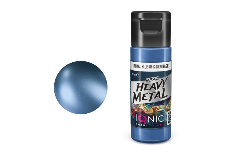 AMMO MIG IO0809 Ionic Smart Colors - Real Heavy Metal - Koningsblauw - Base - Metallic Acryl - 20ml - Migio0809 xs - MIGIO0809-XS