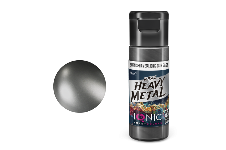 AMMO MIG IO0819 Ionic Smart Colors - Real Heavy Metal - Gepolijst Metaal - Base - Metallic Acryl - 20ml - Migio0819 xs - MIGIO0819-XS