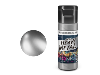 AMMO MIG IO0820 Ionic Smart Colors - Real Heavy Metal - Helder Zilver - Metallic Wash - Metallic Acryl - 20ml - Migio0820 xs - MIGIO0820-XS