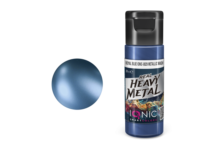 AMMO MIG IO0829 Ionic Smart Colors - Real Heavy Metal - Koningsblauw - Metallic Wash - Metallic Acryl - 20ml - Migio0829 xs - MIGIO0829-XS