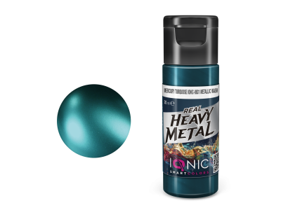 AMMO MIG IO0831 Ionic Smart Colors - Real Heavy Metal - Kwik Turquoise - Metallic Wash - Metallic Acryl - 20ml - Migio0831 xs - MIGIO0831-XS