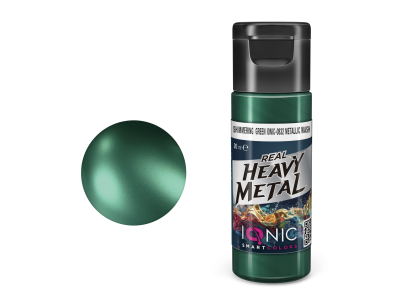 AMMO MIG IO0832 Ionic Smart Colors - Real Heavy Metal - Glanzend Groen - Metallic Wash - Metallic Acryl - 20ml - Migio0832 xs - MIGIO0832-XS