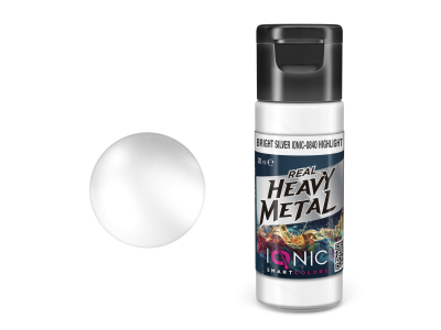AMMO MIG IO0840 Ionic Smart Colors - Real Heavy Metal - Helder Zilver - Highlight - Metallic Acryl - 20ml - Migio0840 xs - MIGIO0840-XS
