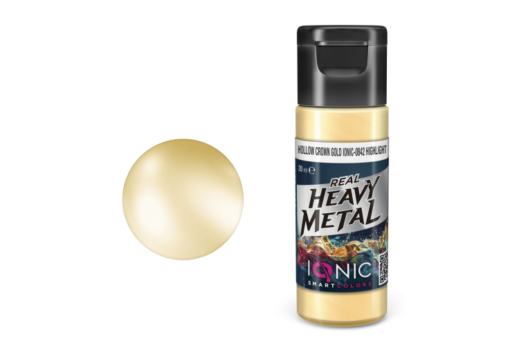 AMMO MIG IO0842 Ionic Smart Colors - Real Heavy Metal - Kroongoud - Highlight - Metallic Acryl - 20ml - Migio0842 xs - MIGIO0842-XS