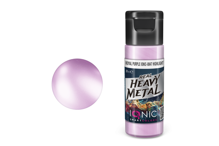 AMMO MIG IO0847 Ionic Smart Colors - Real Heavy Metal - Royal Purple - Highlight - Metallic Acrylic - 20ml - Migio0847 xs - MIGIO0847-XS
