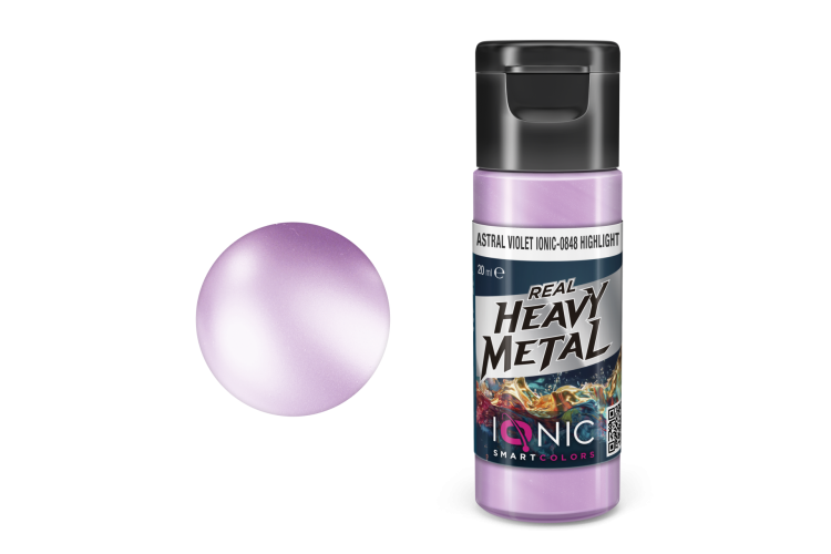 AMMO MIG IO0848 Ionic Smart Colors - Real Heavy Metal - Astrale Violet - Highlight - Metallic Acryl - 20ml - Migio0848 xs - MIGIO0848-XS