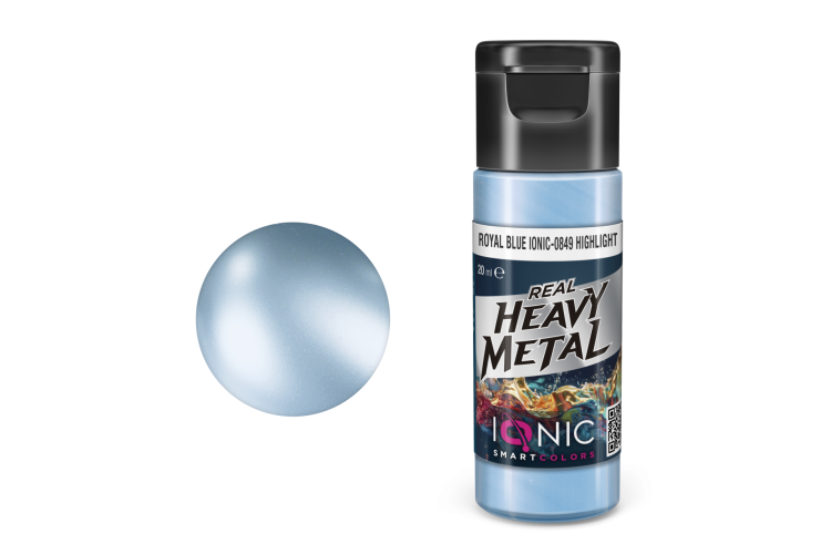 AMMO MIG IO0849 Ionic Smart Colors - Real Heavy Metal - Koningsblauw - Highlight - Metallic Acryl - 20ml - Migio0849 xs - MIGIO0849-XS