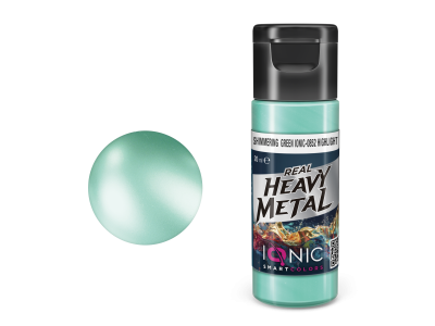 AMMO MIG IO0852 Ionic Smart Colors - Real Heavy Metal - Glanzend Groen - Highlight - Metallic Acryl - 20ml - Migio0852 xs - MIGIO0852-XS
