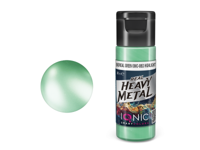 AMMO MIG IO0853 Ionic Smart Colors - Real Heavy Metal - Noorderlicht Groen - Highlight - Metallic Acryl - 20ml - Migio0853 xs - MIGIO0853-XS
