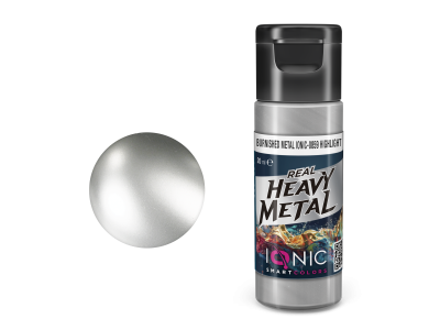 AMMO MIG IO0859 Ionic Smart Colors - Real Heavy Metal - Gepolijst Metaal - Highlight - Metallic Acryl - 20ml - Migio0859 xs - MIGIO0859-XS