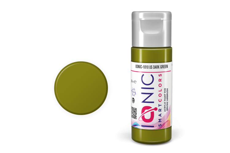 AMMO MIG IO1010 Ionic Smart Colors - US Donkergroen - Acryl - 20 ml - Migio1010 xs 1 - MIGIO1010-XS