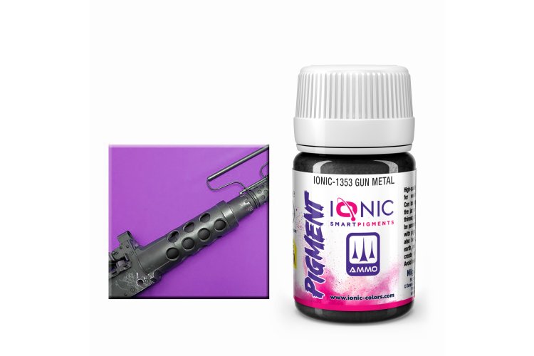 AMMO MIG IO1353 Ionic Smart Pigments - Gun Metal - 35ml - Migio1353 xs 1 - MIGIO1353-XS