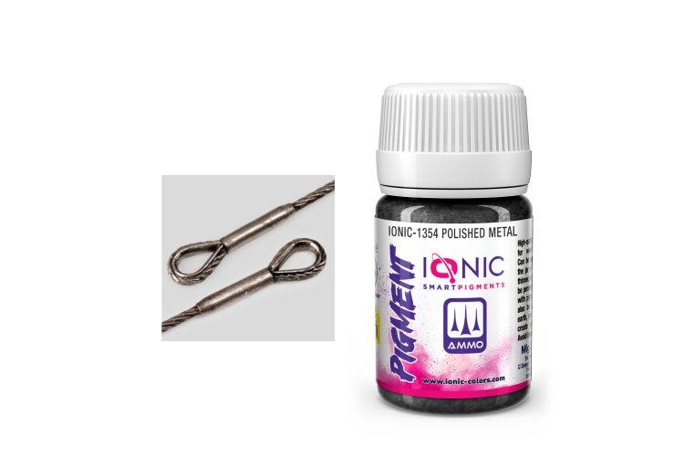 AMMO MIG IO1354 Ionic Smart Pigments - Polished Metal - 35ml - Migio1354 xs 1 - MIGIO1354-XS