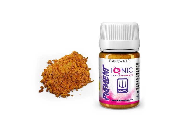 AMMO MIG IO1357 Ionic Smart Pigments - Gold - 35ml - Migio1357 xs 1 - MIGIO1357-XS