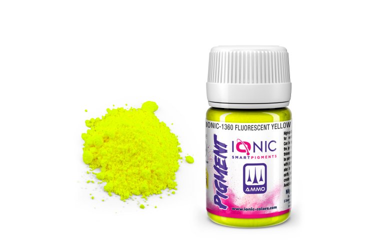 AMMO MIG IO1360 Ionic Smart Pigments - Fluorescent Yellow - 35ml - Migio1360 xs 1 - MIGIO1360-XS