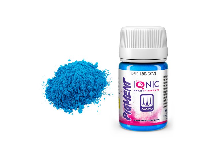 AMMO MIG IO1363 Ionic Smart Pigments - Cyan - 35ml - Migio1363 xs 1 - MIGIO1363-XS