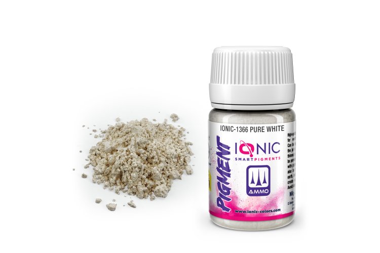 AMMO MIG IO1366 Ionic Smart Pigments - Pure White - 35ml - Migio1366 xs 1 - MIGIO1366-XS