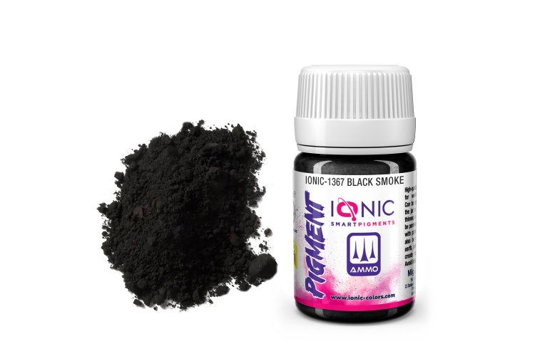 AMMO MIG IO1367 Ionic Smart Pigments - Black Smoke - 35ml - Migio1367 xs 1 - MIGIO1367-XS