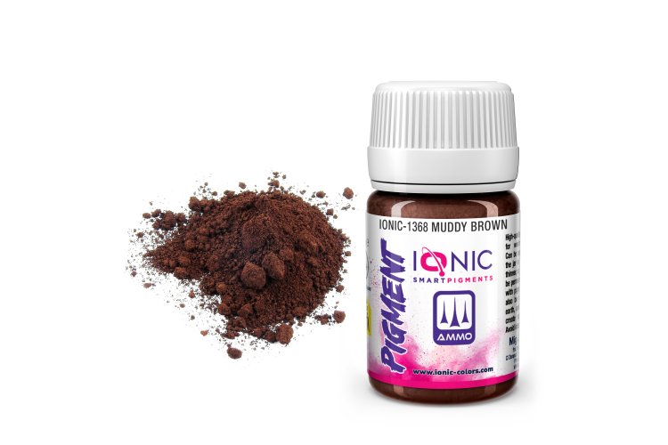 AMMO MIG IO1368 Ionic Smart Pigments - Muddy Brown - 35ml - Migio1368 xs 1 - MIGIO1368-XS