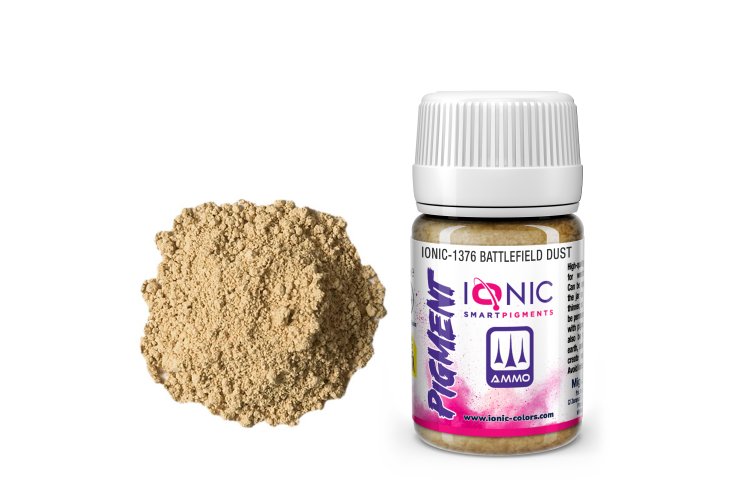 AMMO MIG IO1376 Ionic Smart Pigments - Battlefield Dust - 35ml - Migio1376 xs 1 - MIGIO1376-XS
