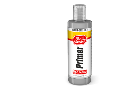 AMMO MIG R0452 Rail Center - Grey - Primer - Acrylic - 60ml - Migr0452 xs - MIGR0452-XS