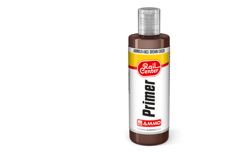 AMMO MIG R0453 Rail Center - Brown Oxide - Primer - Acrylic - 60ml - Migr0453 xs - MIGR0453-XS