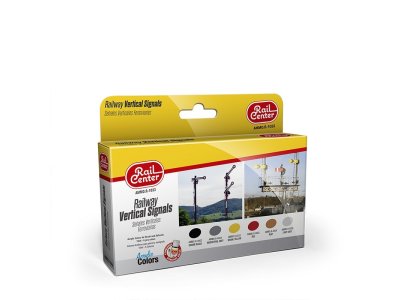 AMMO MIG R1033 Rail Center -Verticale Spoorwegsignalen - Acryl Set 6x15ml - Migr1033 xs - MIGR1033-XS