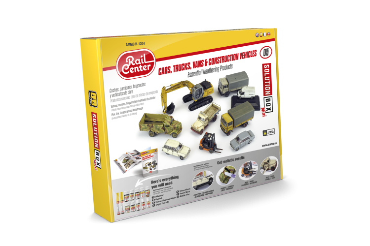 AMMO MIG R1204 Rail Center - Cars, Trucks, Vans & Construction Vehicles - Solution Box 05 - Migr1204 1 - MIGR1204