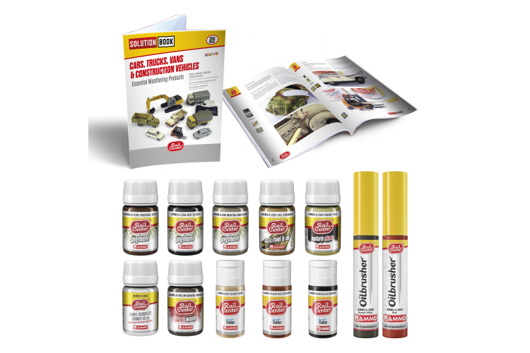 AMMO MIG R1204 Rail Center - Cars, Trucks, Vans & Construction Vehicles - Solution Box 05 - Migr1204 2 - MIGR1204