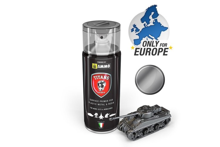 AMMO MIG TTH117 Titans Hobby Gun Metal - Primer - Acryl Spray - Migtth117 - MIGTTH117