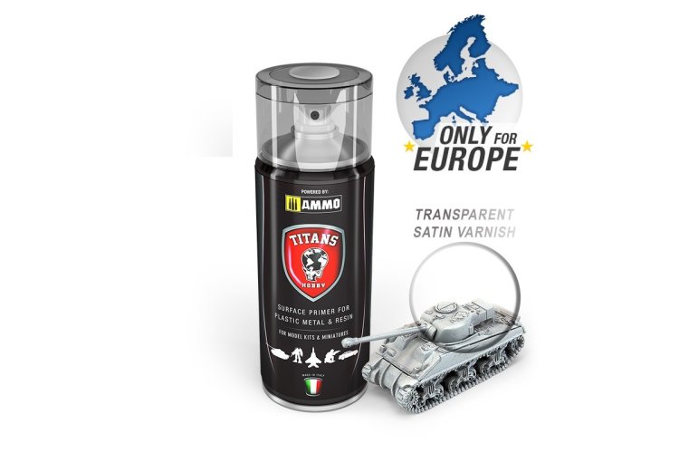 AMMO MIG TTH121 Titans Hobby Zijdeglans Transparant - Vernis - Acryl Spray - 400ml - Migtth121 1 - MIGTTH121