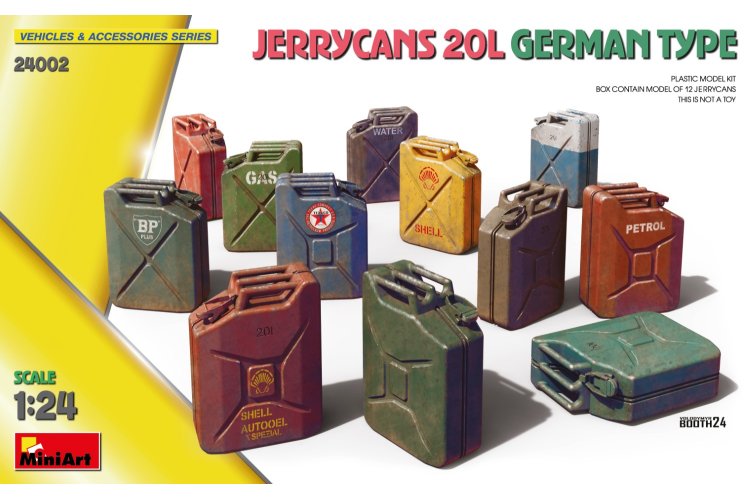 1:24 MiniArt 24002 German Jerrycans 20L. for Diorama - Min24002 1 - MIN24002