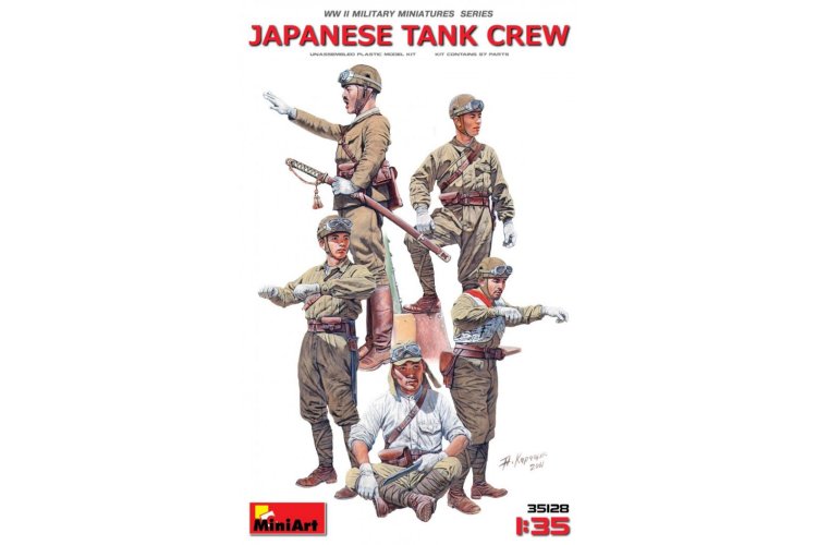 1:35 MiniArt 35128 Japanse Tankbemanning WWII - 5 Figuren - Min35128 1 - MIN35128