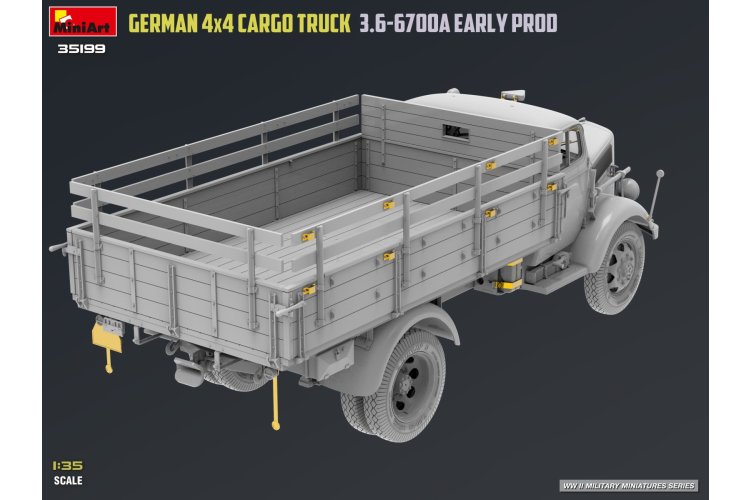 1:35 MiniArt 35199 Opel Blitz 3.6-6700A 4x4 Early Production WWII - Duitse Militaire Vrachtwagen - Min35199 5 - MIN35199
