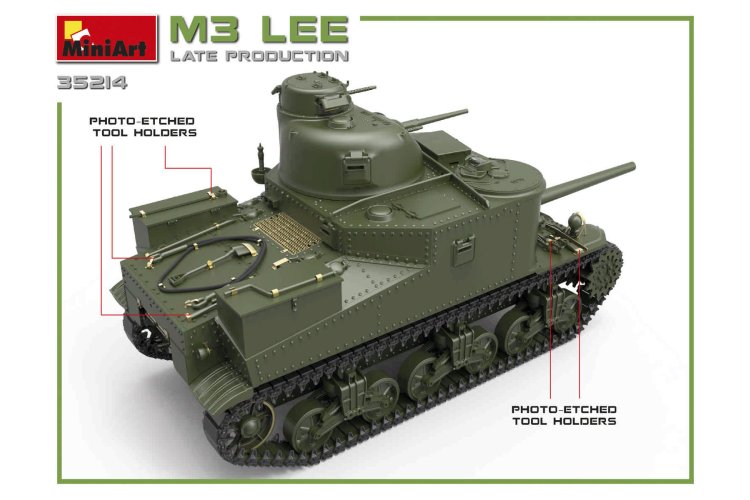 1:35 MiniArt 35214 M3 Lee &ndash; Late Production WWII &ndash; American Tank - Min35214 10 - MIN35214