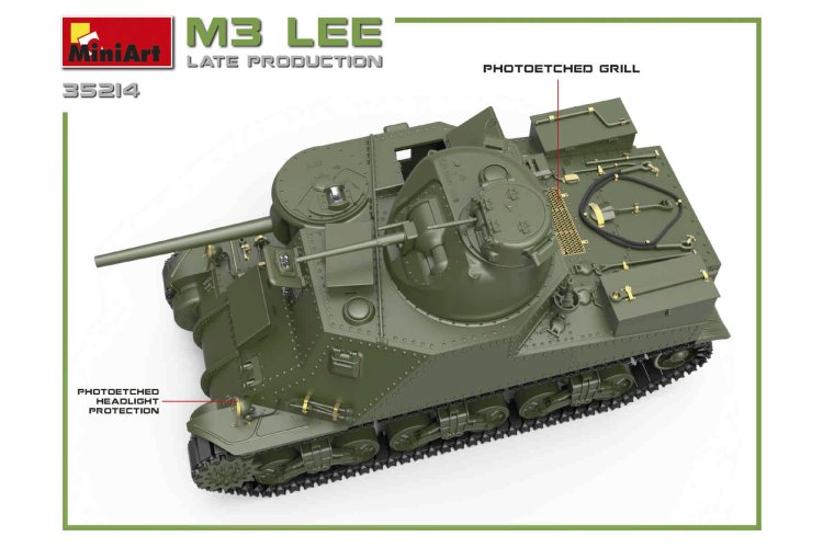 1:35 MiniArt 35214 M3 Lee &ndash; Late Production WWII &ndash; American Tank - Min35214 3 - MIN35214