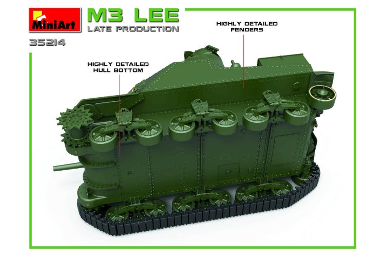 1:35 MiniArt 35214 M3 Lee &ndash; Late Production WWII &ndash; American Tank - Min35214 5 - MIN35214