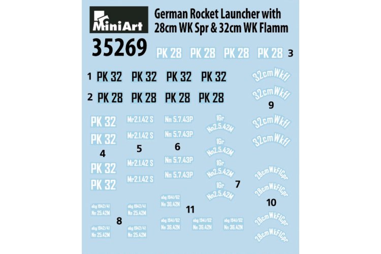 1:35 MiniArt 35269 German Rocket Launcher w/28cm WK Spr & 32cm WK Flamm - Min35269 3 - MIN35269