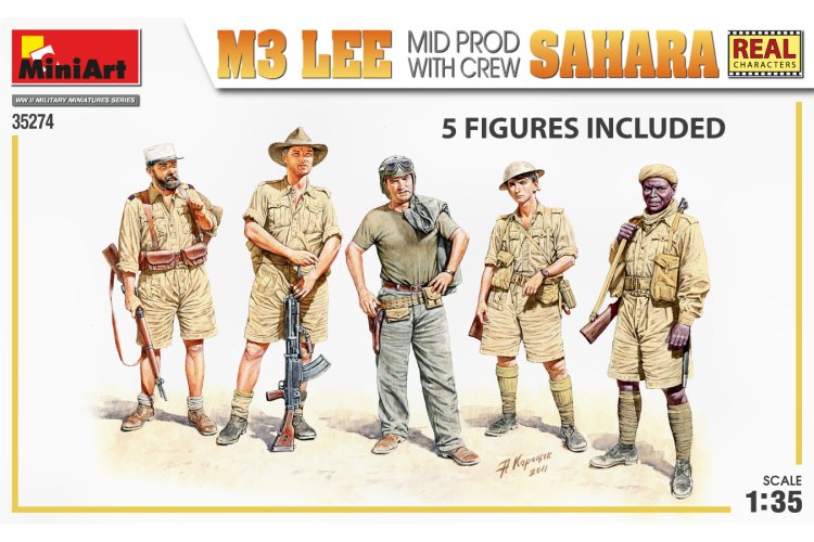 1:35 MiniArt 35274 M3 LEE Tank Mid Prod. Sahara with Crew - Min35274 3 - MIN35274