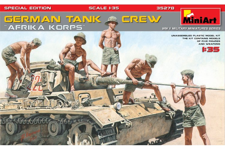 1:35 MiniArt 35278 German Tank Crew Afrika Korps - Special Edition - Min35278 1 - MIN35278