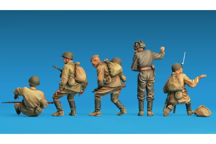 1:35 MiniArt 35281 Soviet Soldiers on the Move &ndash; Special Edition &ndash; 5 Military Figures - Min35281 3 - MIN35281